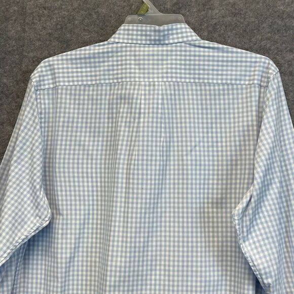 GOODTHREADS Button-down Shirt Men's XL Blue White Gingham Plaid Poplin Standard - Picture 10 of 15